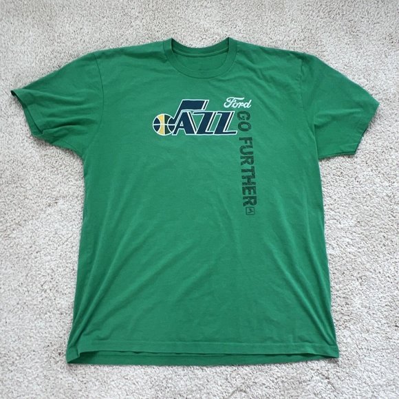 Jazz Ford Mens T Shirt XL Green Short Sleeve Graphic Ford Goes Further - Picture 2 of 9